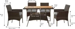 Teamson Home 5-Delig Diningset - Tuinset - Tuinmeubelen - Tafel En 4 Stoelen - Voor Maximaal 4 Personen - Massief Houten Tafelblad - Bruin - 244 X 132 X 84 (cm) 16 Teamson Home 5-Delig Diningset - Tuinset - Tuinmeubelen - Tafel En 4 Stoelen - Voor Maximaal 4 Personen - Massief Houten Tafelblad - Bruin - 244 X 132 X 84 (cm) -Tuin- En Buitengereedschapswinkels 1200x460 1