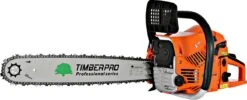 TIMBERPRO - Kettingzaag - 62 Cc - Benzine - Zwaardlengte 50 Cm - Met Transportzak - Met 2e Ketting -Tuin- En Buitengereedschapswinkels 1200x484