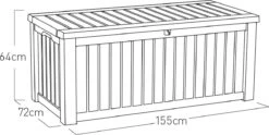 Keter Rockwood Opbergbox - 570L - 155x72,4x64,4cm - Grafiet -Tuin- En Buitengereedschapswinkels 1200x602 1
