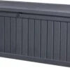 Keter Rockwood Opbergbox - 570L - 155x72,4x64,4cm - Grafiet