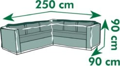 Nature - Tuinmeubelhoes - Beschermhoes Voor Loungeset L - H90 X 250 X 90cm -Tuin- En Buitengereedschapswinkels 1200x660