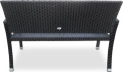 Casaria Polyrattan Tuinbank – 2 Zits UV-bestendig - Zwart 11 Casaria Polyrattan Tuinbank – 2 Zits UV-bestendig - Zwart -Tuin- En Buitengereedschapswinkels 1200x700