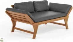 Loungebank Tuin FSC Antraciet – Makkelijk Verstelbaar Lounge Bank Balkon – Tuinbank Lounge Hardhout FSC – Perfecthomeshop -Tuin- En Buitengereedschapswinkels 1200x702