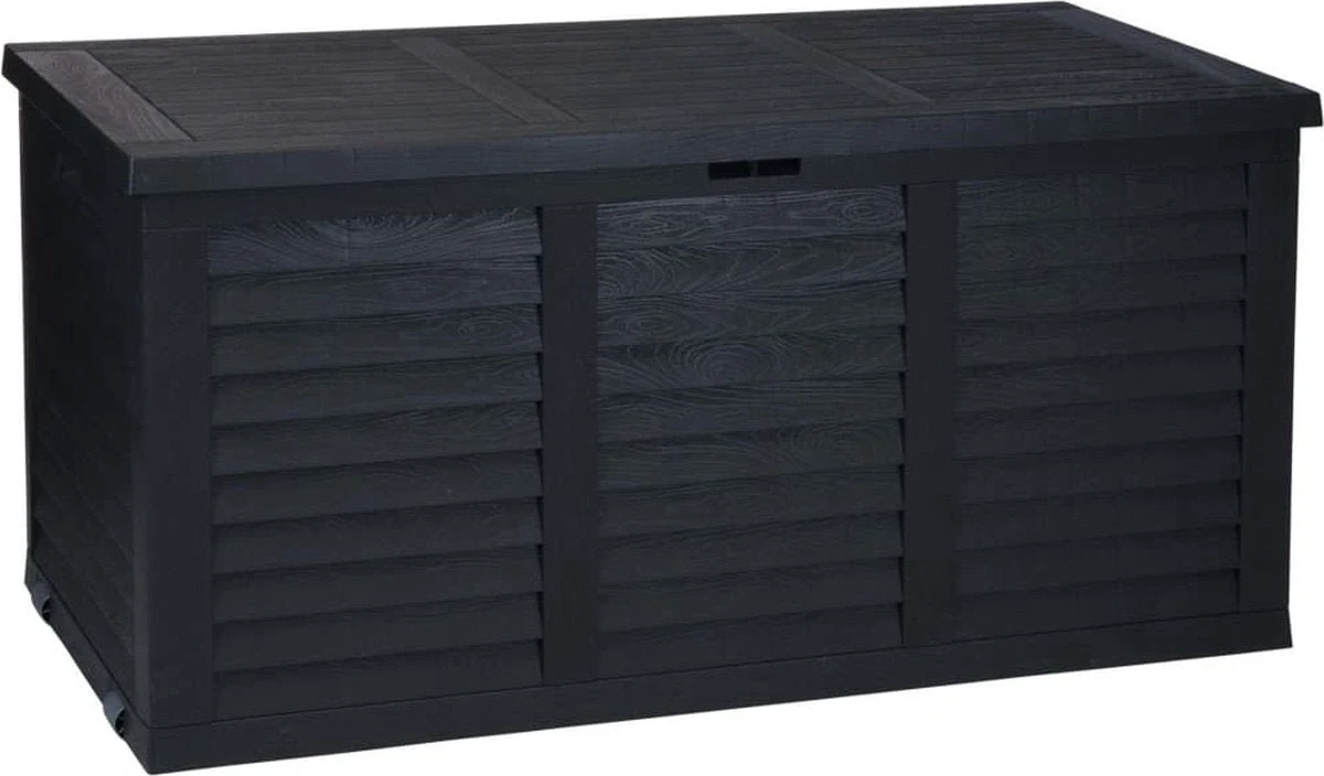 Merkloos Kussenbox - Tuinkist - Antraciet - 380L 1 Merkloos Kussenbox - Tuinkist - Antraciet - 380L