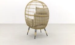 Lola Egg Relaxstoel - Natural Sand - Mand Stoel -Tuin- En Buitengereedschapswinkels 1200x712 1