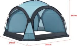 Pro-Tec Paviljoen Grästorp Met LED-verlichting 345x345x247 Cm Lichtblauw -Tuin- En Buitengereedschapswinkels 1200x715 1