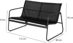 909 Outdoor Tuinset Camilla - 4-delig - Dubbele Zitbank - 2 Stoelen - Tafel - Stalenframe -Tuin- En Buitengereedschapswinkels 1200x720 2