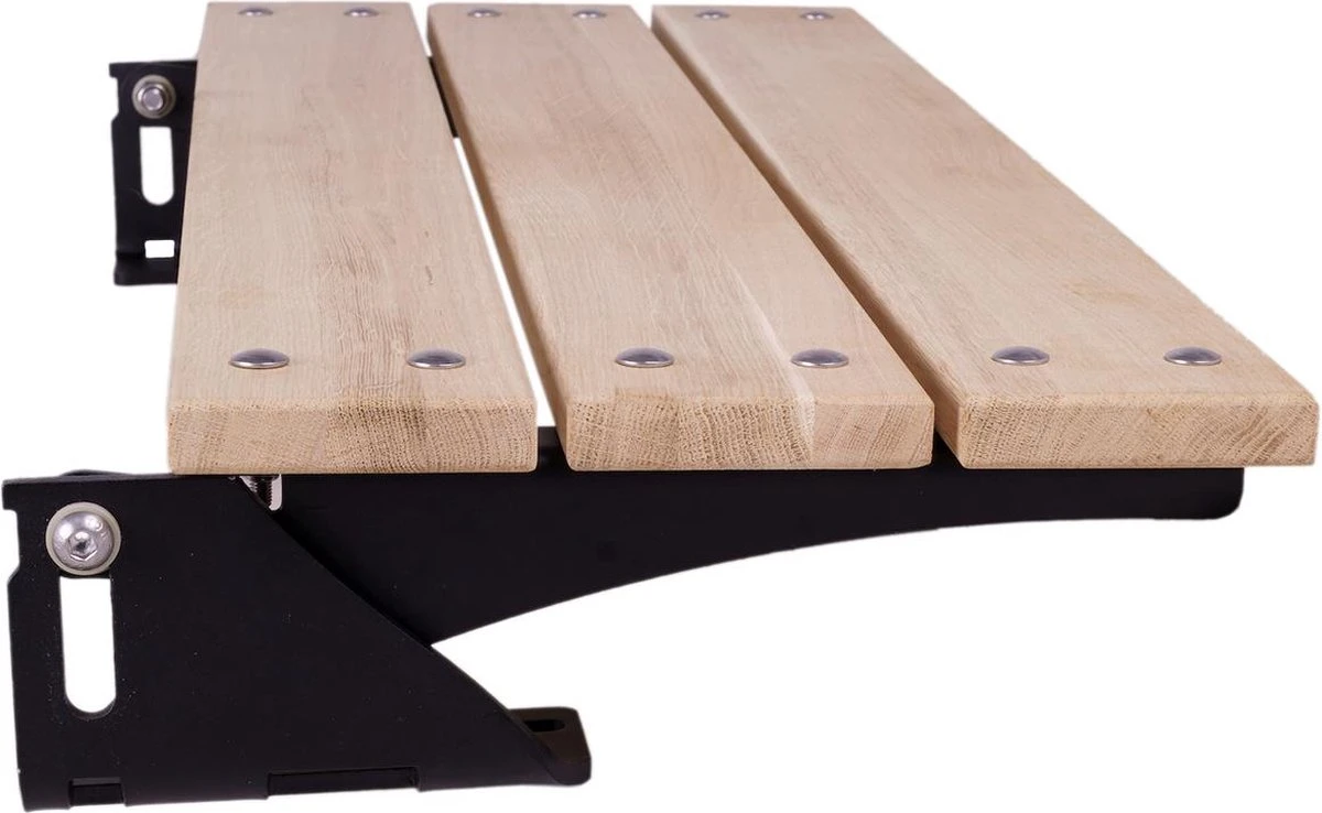 MaximaVida Opklapbare Gevelbank Jordaan 100 Cm- FSC Eikenhout 2 MaximaVida Opklapbare Gevelbank Jordaan 100 Cm- FSC Eikenhout - Afbeelding 2