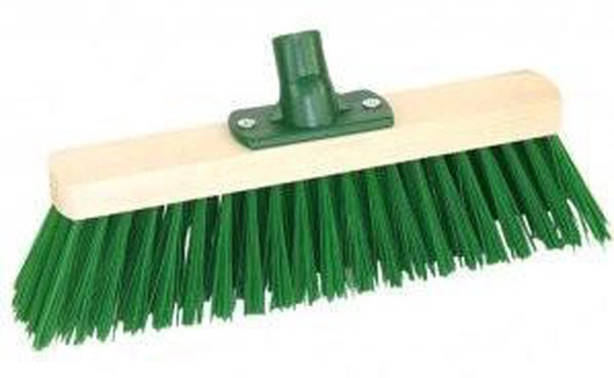 Benson Groene Straatbezem Met Afschroefbare Steel 3 Benson Groene Straatbezem Met Afschroefbare Steel - Afbeelding 3