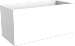 Elho Vivo Matt Finish Lang Wielen 90 - Grote Staande Plantenbak Voor Binnen & Buiten - Gemaakt Van Gereycled Plastic - L 39 X W 88 X H 41 Cm - Wit -Tuin- En Buitengereedschapswinkels 1200x744 3