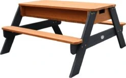 AXI Nick Zand & Water Picknicktafel In Antraciet/Bruin - Parasol Blauw/Wit - Picknick Tafel Voor Kinderen Van Hout -Tuin- En Buitengereedschapswinkels 1200x745