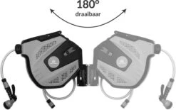 CoolHome Wandslangenbox 15 Meter + 1,5 Meter - Tuinslang Met Haspel- Slangenhouder 180° Draaibaar - Tuinslanghaspel Zwart - Grijs -Tuin- En Buitengereedschapswinkels 1200x751 7