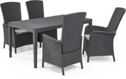 Allibert Vermont Verstelbare Tuinstoel - 64x68x107cm - Grafiet -Tuin- En Buitengereedschapswinkels 1200x753 1