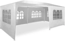 MaxxGarden Partytent - Paviljoen - 3x6m - Incl. Zijwanden - Waterdicht - Wit