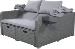 Polyrattan Patio Rieten Meubels Set Voor 2 Personen-Outdoor Rattan Sofa Set Met Intrekbare Luifel-lounge Bank-PE Rotan Loveseat Voor Achtertuin Veranda Tuin Zwembad Balkon-grijs 32 Polyrattan Patio Rieten Meubels Set Voor 2 Personen-Outdoor Rattan Sofa Set Met Intrekbare Luifel-lounge Bank-PE Rotan Loveseat Voor Achtertuin Veranda Tuin Zwembad Balkon-grijs -Tuin- En Buitengereedschapswinkels 1200x789