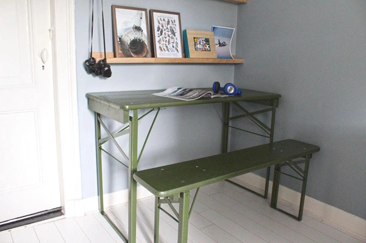 MaximaVida Inklapbare Biertafel Berlijn 120 X 50 Cm Olijfgroen - FSC Hout 8 MaximaVida Inklapbare Biertafel Berlijn 120 X 50 Cm Olijfgroen - FSC Hout - Afbeelding 8