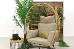 Lola Egg Relaxstoel - Natural Sand - Mand Stoel -Tuin- En Buitengereedschapswinkels 1200x800 121