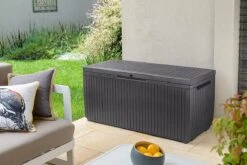 Opbergbox Tuin - Kussenbox Waterdicht - Bruin - Zitbox Kussenbox Voor Buiten - Voor Tuinmeubelen - Tuinkussens - Opberg Tuin - Kussenboxen - XL - Groot - 305 Liter -Tuin- En Buitengereedschapswinkels 1200x800 167