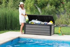 Keter Brushwood Opbergbox - Kussenbox - 455L - 145x69,7x60,3cm - Grafiet -Tuin- En Buitengereedschapswinkels 1200x800 171