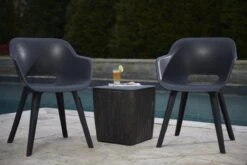 Allibert Akola Tuinstoelen - 2 Stuks -56,5x55x80cm - Donkergrijs -Tuin- En Buitengereedschapswinkels 1200x800 97