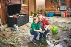 Keter Brightwood Opbergbox - 455L - 145x69,7x60,3 Cm - Grafiet -Tuin- En Buitengereedschapswinkels 1200x801 7