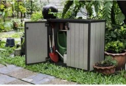 Keter Patio Store Opbergkast - 139,5x77x120cm - Grijs -Tuin- En Buitengereedschapswinkels 1200x817 1