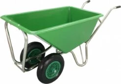 Kruiwagen Met Dubbel Luchtwiel Stal Eco Groen 160 Liter -Tuin- En Buitengereedschapswinkels 1200x833