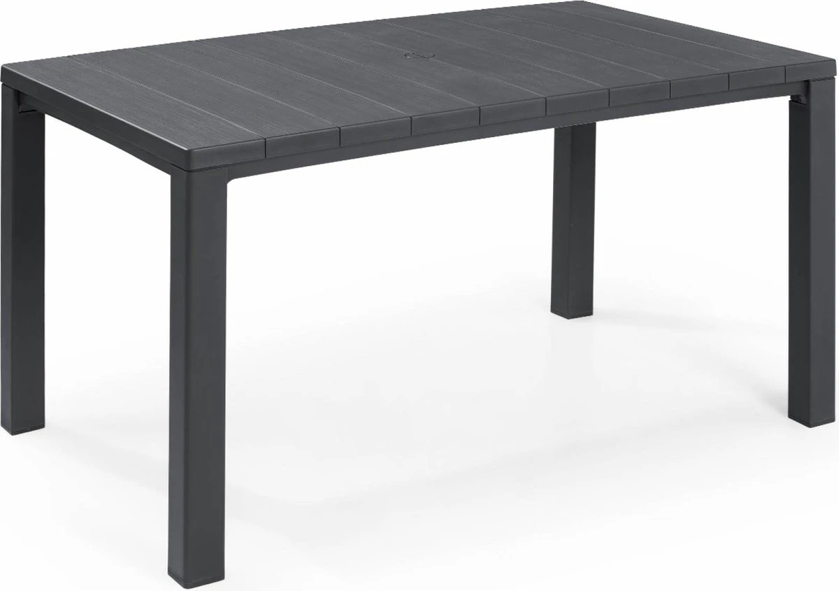 Alice's Garden Tuintafel JULIE - 147x90x74 - 4-6 Personen - Kunsthars - Grafiet 1 Alice's Garden Tuintafel JULIE - 147x90x74 - 4-6 Personen - Kunsthars - Grafiet