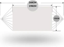 Dubbele Hangmat Rood - 1 Of 2 Persoons - Lig Oppervlak 190x150cm - Lengte 260cm -Tuin- En Buitengereedschapswinkels 1200x880 3
