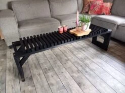 Tuinbank Design 2023 - 150CM - Grenen Hout - Zwart -Tuin- En Buitengereedschapswinkels 1200x900 8