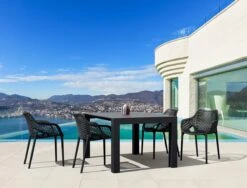 Air XL Stapelbare Tuinstoel Set Van 4 Stuks - Zwart -Tuin- En Buitengereedschapswinkels 1200x913 1