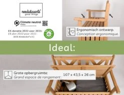 Needs&wants® Houten Tuinbank Met Opbergruimte, 2-zits Kistbank Houten Klassieke Bank Opslag, Grote Tuinopbergbank Van Massief Hout Weerbestendig Voor Buiten Tuin, Balkon, Terras, 115x61x85 Cm, Donker-bruin -Tuin- En Buitengereedschapswinkels 1200x922 1