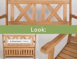 Needs&wants® Houten Tuinbank Met Opbergruimte, 2-zits Kistbank Houten Klassieke Bank Opslag, Grote Tuinopbergbank Van Massief Hout Weerbestendig Voor Buiten Tuin, Balkon, Terras, 115x61x85 Cm, Donker-bruin -Tuin- En Buitengereedschapswinkels 1200x922 2