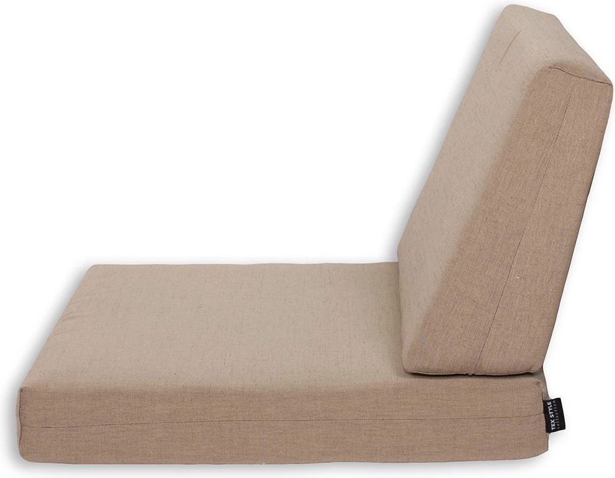 Universeel Lounge Kussen Strak Schuin Uni Zand 1 Universeel Lounge Kussen Strak Schuin Uni Zand