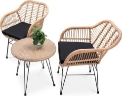 Casaria Tuinset Bali 3 Delig – 1 Tafel/2 Stoelen – Naturel Zwart 15 Casaria Tuinset Bali 3 Delig – 1 Tafel/2 Stoelen – Naturel Zwart -Tuin- En Buitengereedschapswinkels 1200x948 1