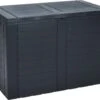 Parya Garden- Opbergbox Kussenbox - Tuinkist 170 Liter - Grijs- 75 X 44 X 53 Cm
