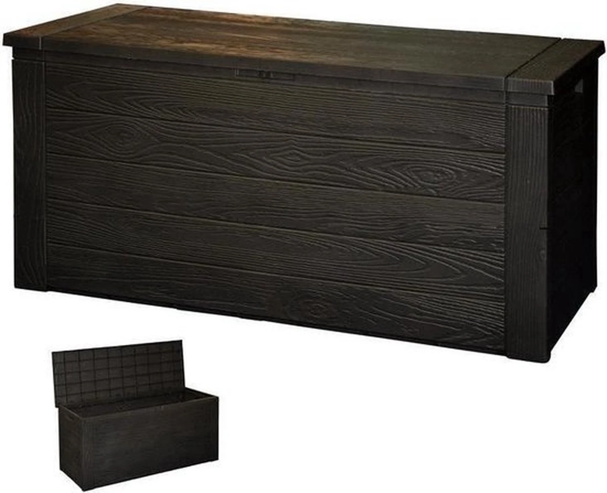 Relaxwonen Kussenbox - Waterdicht - Zwart - 120x46x58 Cm 1 Relaxwonen Kussenbox - Waterdicht - Zwart - 120x46x58 Cm
