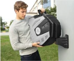 CoolHome Wandslangenbox 30 Meter + 2 Meter - Tuinslang Met Haspel- Slangenhouder 180° Draaibaar - Tuinslanghaspel Zwart - Grijs -Tuin- En Buitengereedschapswinkels 1200x992 2