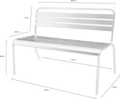 MaximaVida Metalen Tuinbank Max 120 Cm Olijfgroen -Tuin- En Buitengereedschapswinkels 1200x992
