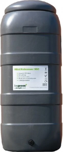 Harcostar Rainsaver Regenton 100 Liter Antraciet Met Vulautomaat En 3 Delige Voet -Tuin- En Buitengereedschapswinkels 498x1200