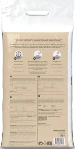 Pokon Gedroogde Mestkorrel - 5kg - Meststof - Geschikt Voor 10m2 Tot 40m2 -Tuin- En Buitengereedschapswinkels 601x1200