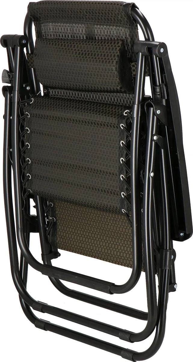 Springos Tuinstoel | Ligstoel | Opvouwbaar | Verstelbaar | Ergonomische Hoofdsteun | Bruin / Zwart 19 Springos Tuinstoel | Ligstoel | Opvouwbaar | Verstelbaar | Ergonomische Hoofdsteun | Bruin / Zwart - Afbeelding 19