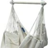 Potenza® Hangstoel – RUIM & COMFORTABEL - Binnen Of Buiten - 130x160 Cm - Belastbaar Tot 150 Kg - Incl. Bevestigingset Buiten – Creme