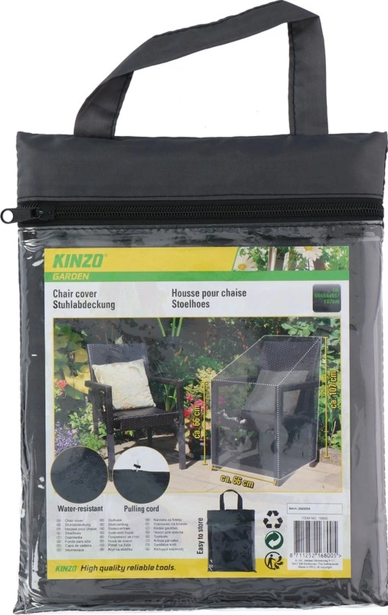 Tuinstoel Afdekhoes/beschermhoes 66 X 66 X 66/107 Cm - Afdekhoezen/beschermhoezen - Tuinstoelen Hoes/bescherming 1 Tuinstoel Afdekhoes/beschermhoes 66 X 66 X 66/107 Cm - Afdekhoezen/beschermhoezen - Tuinstoelen Hoes/bescherming