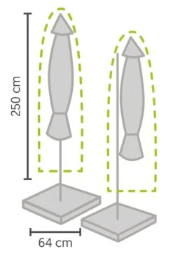 Weersbestendige Parasolhoes - Max. 4 X 4 M - Grijs / Antraciet - Zweefparasol -Tuin- En Buitengereedschapswinkels 800x1200 5