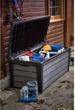 Keter Brushwood Opbergbox - Kussenbox - 455L - 145x69,7x60,3cm - Grafiet -Tuin- En Buitengereedschapswinkels 813x1200 1