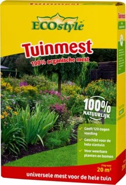 ECOstyle Tuinmest Organische Meststof - Border & Siertuin - Natuurlijke Meststof Gazon - 120 Dagen Voeding- 50 M² - 5 KG -Tuin- En Buitengereedschapswinkels 818x1200
