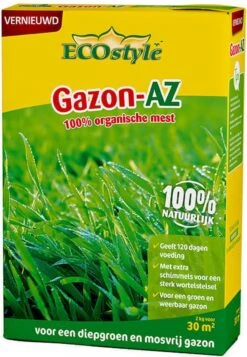 ECOstyle Gazon AZ Organische Gazonmest – Voor Diepgroen En Sterk Gazon – Geeft Tot 120 Dagen Voeding – Werkt Tegen Mos - 135 M² - 10 KG -Tuin- En Buitengereedschapswinkels 830x1200 2