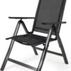 Tuinstoel 7 Standen, Inklapbaar, Aluminium Frame, Textileen Zitting En Rugleuning