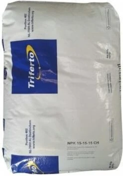 NPK 15-15-15 Kunstmest Chloorhoudend 25kg | Meststof Voor Gazon En Land